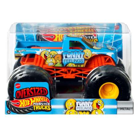 Монстр-трак Hot Wheels Monster Trucks 1:24 голубой