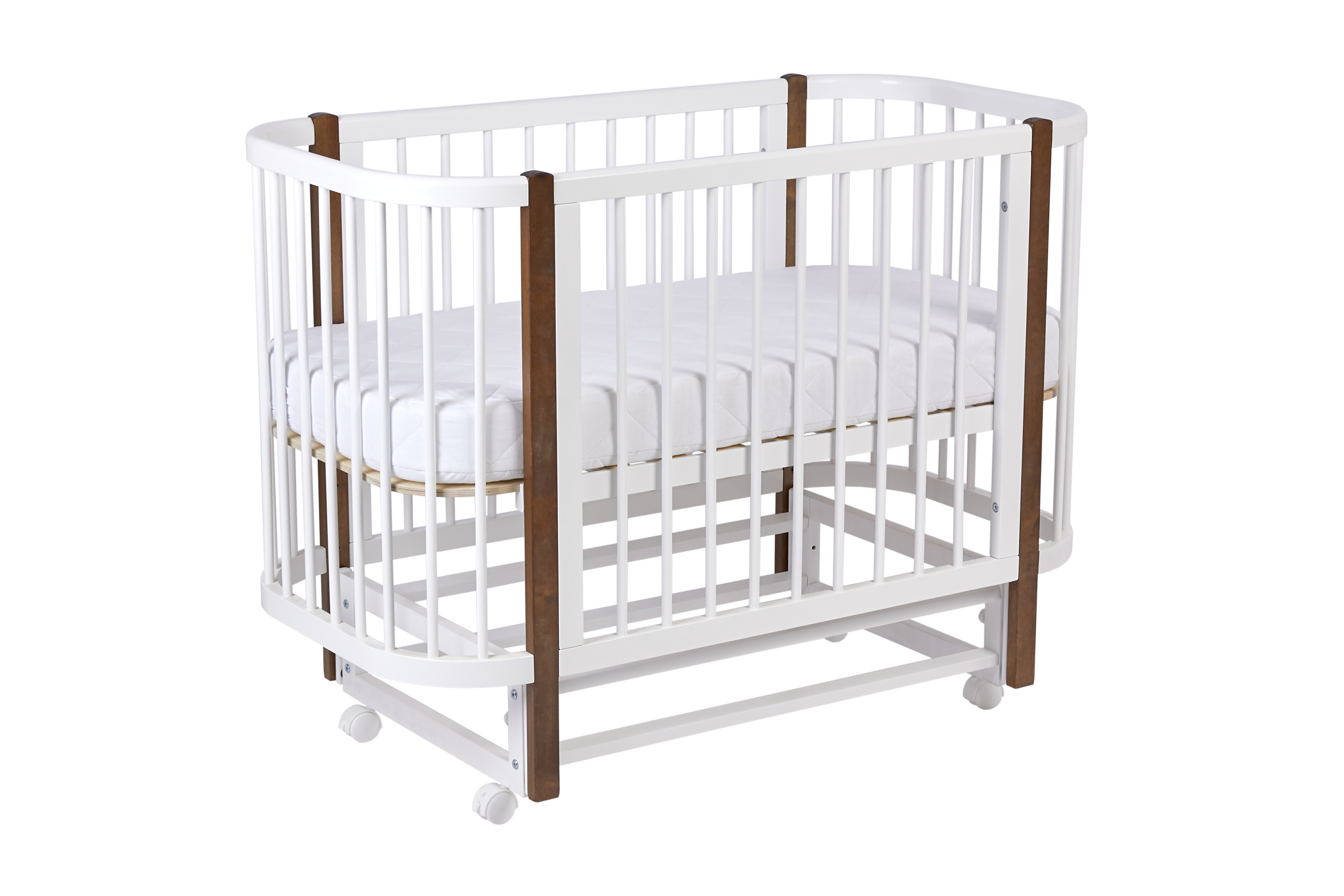 Детская кроватка Polini kids прямоугольная, продольный маятник - фото 4