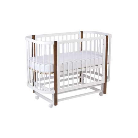 Детская кроватка Polini kids прямоугольная, продольный маятник