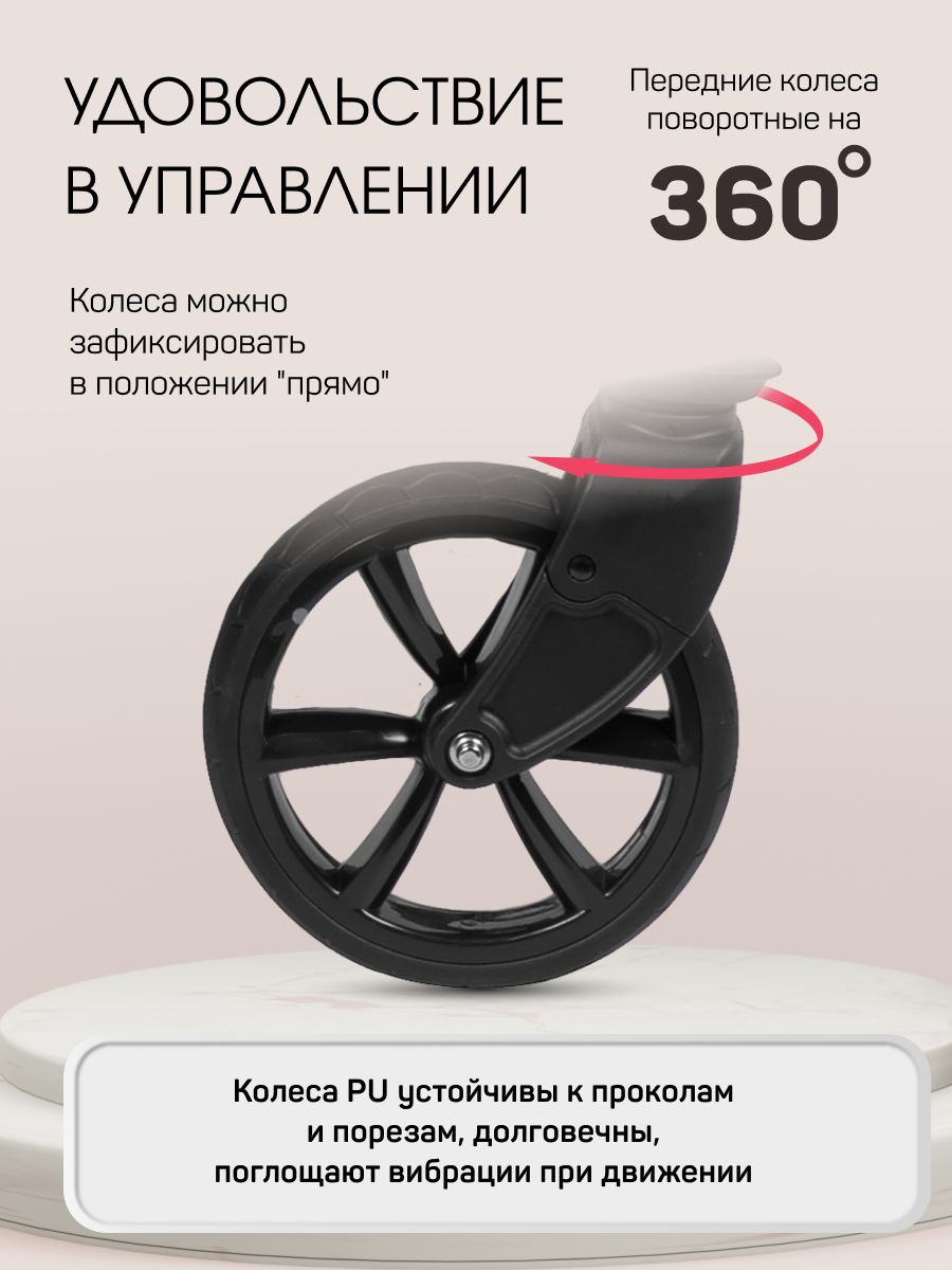 Коляска трансформер Aimile Авантюрист / Adventurer черный - фото 7