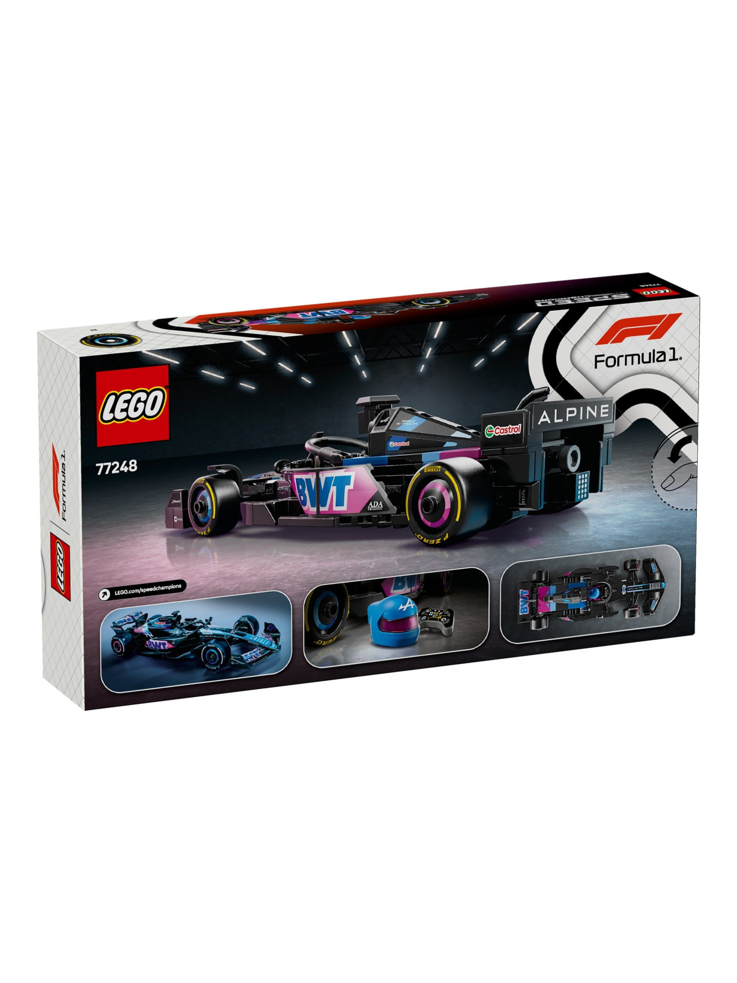 Конструктор LEGO Speed Champions BWT Alpine F1 Team A524 258 дет. - фото 2