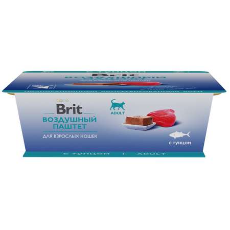 Корм для кошек Brit 100г паштет тунец