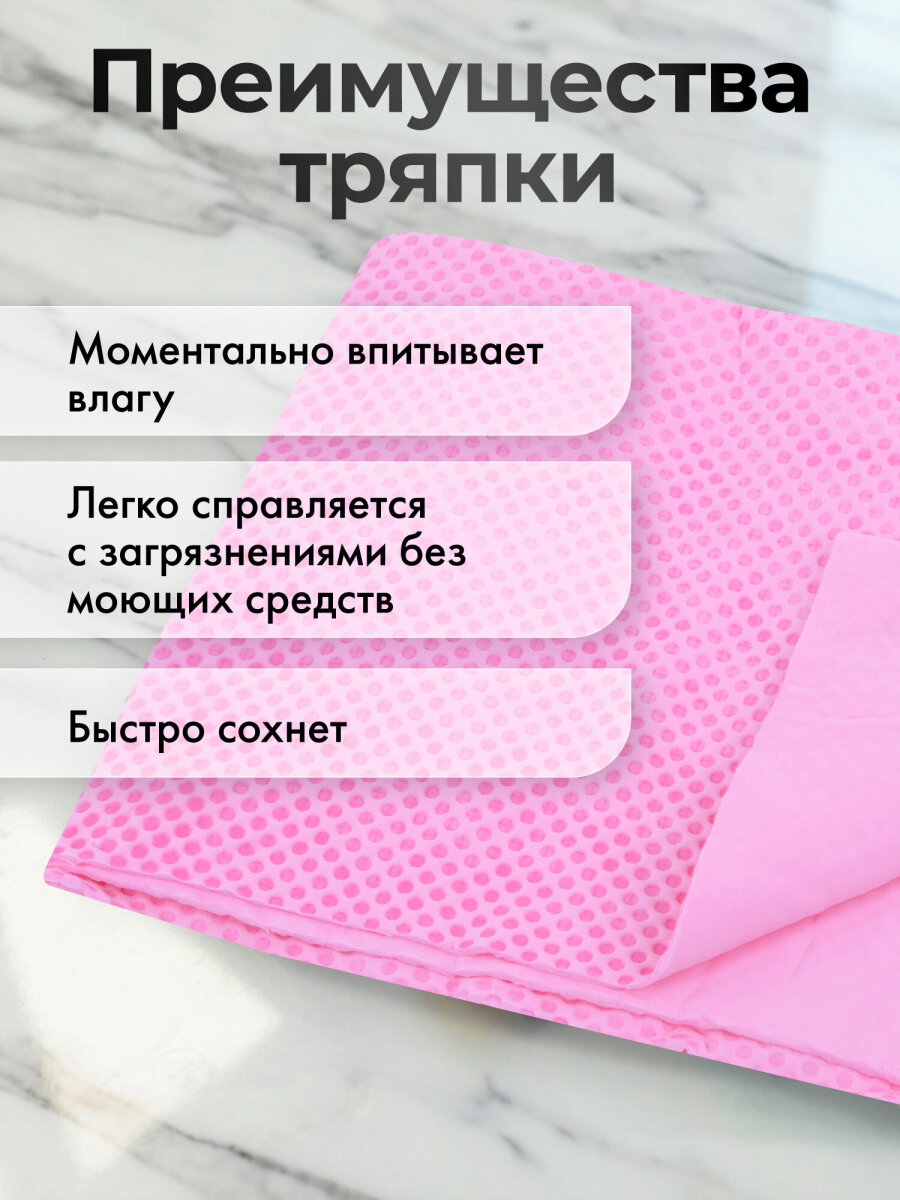 Тряпка замшевая для машины Лайма салфетка для уборки супервпитывающая без разводов в тубе - фото 3