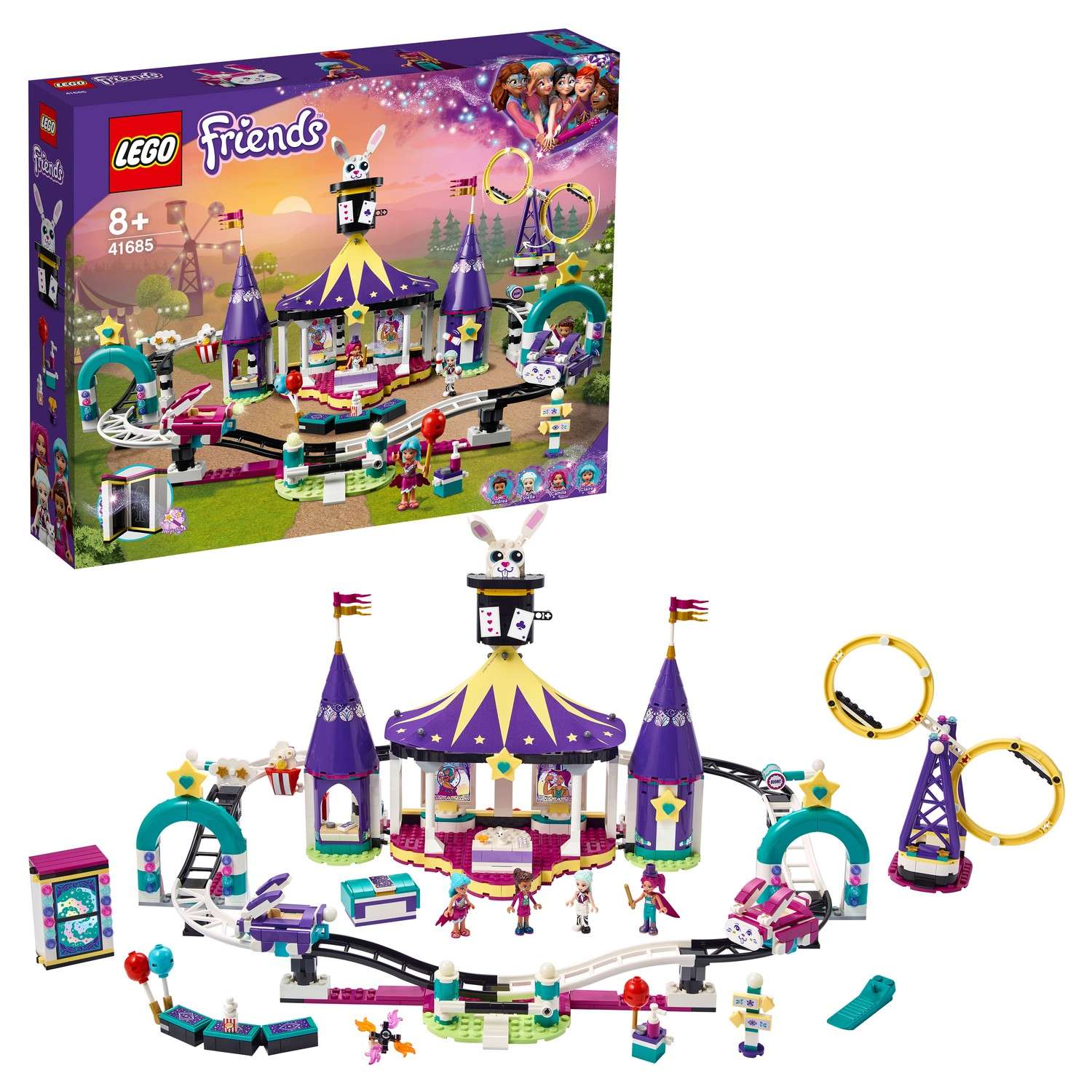 Конструктор LEGO Friends Американские горки блочный - фото 1