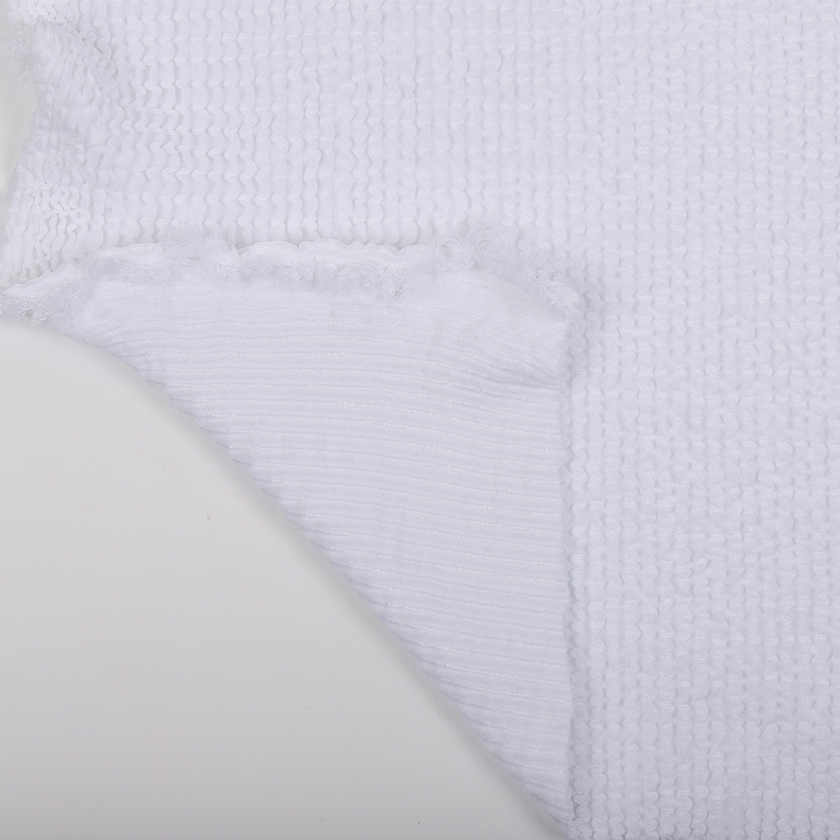 Ткань TBY Бифлекс жатка 490г/м² 92% полиэстр 8% спандекс ширина 80см цвет белый уп.1,5м - фото 4