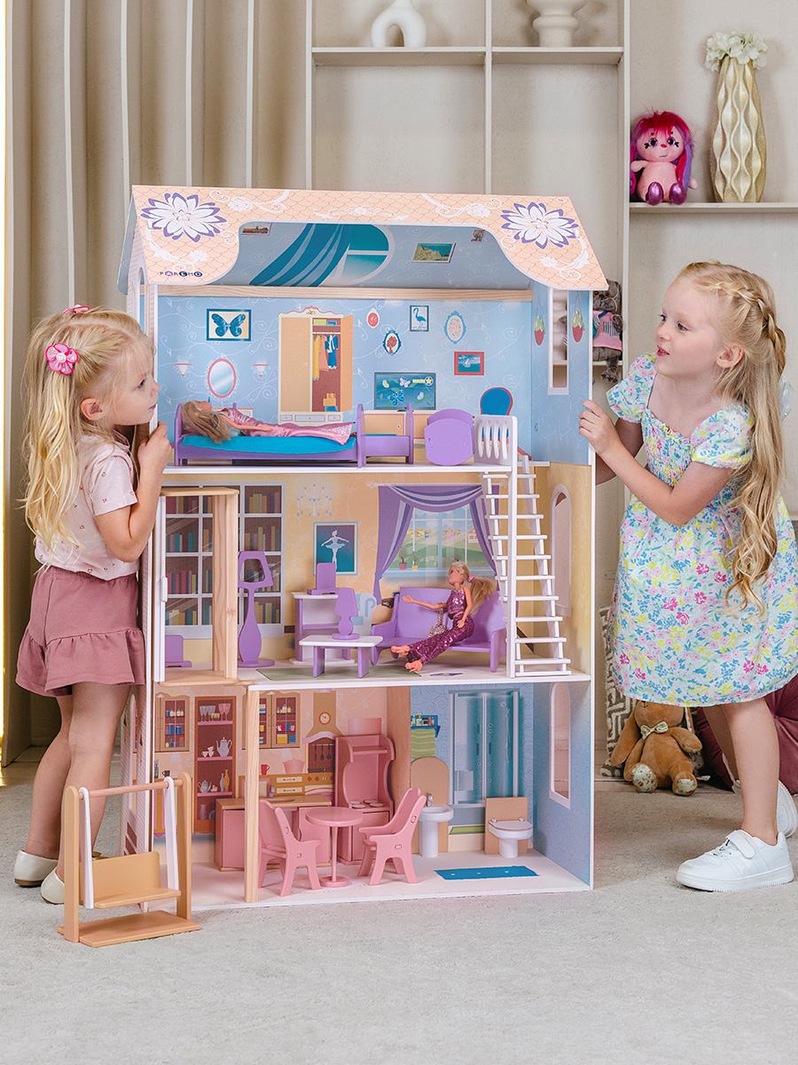 Домик для кукол PAREMO 120 см с мебелью PD315-03 - фото 3