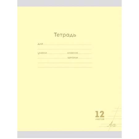 Тетрадь Prof-Press косая линейка 12 лист. 20 шт.