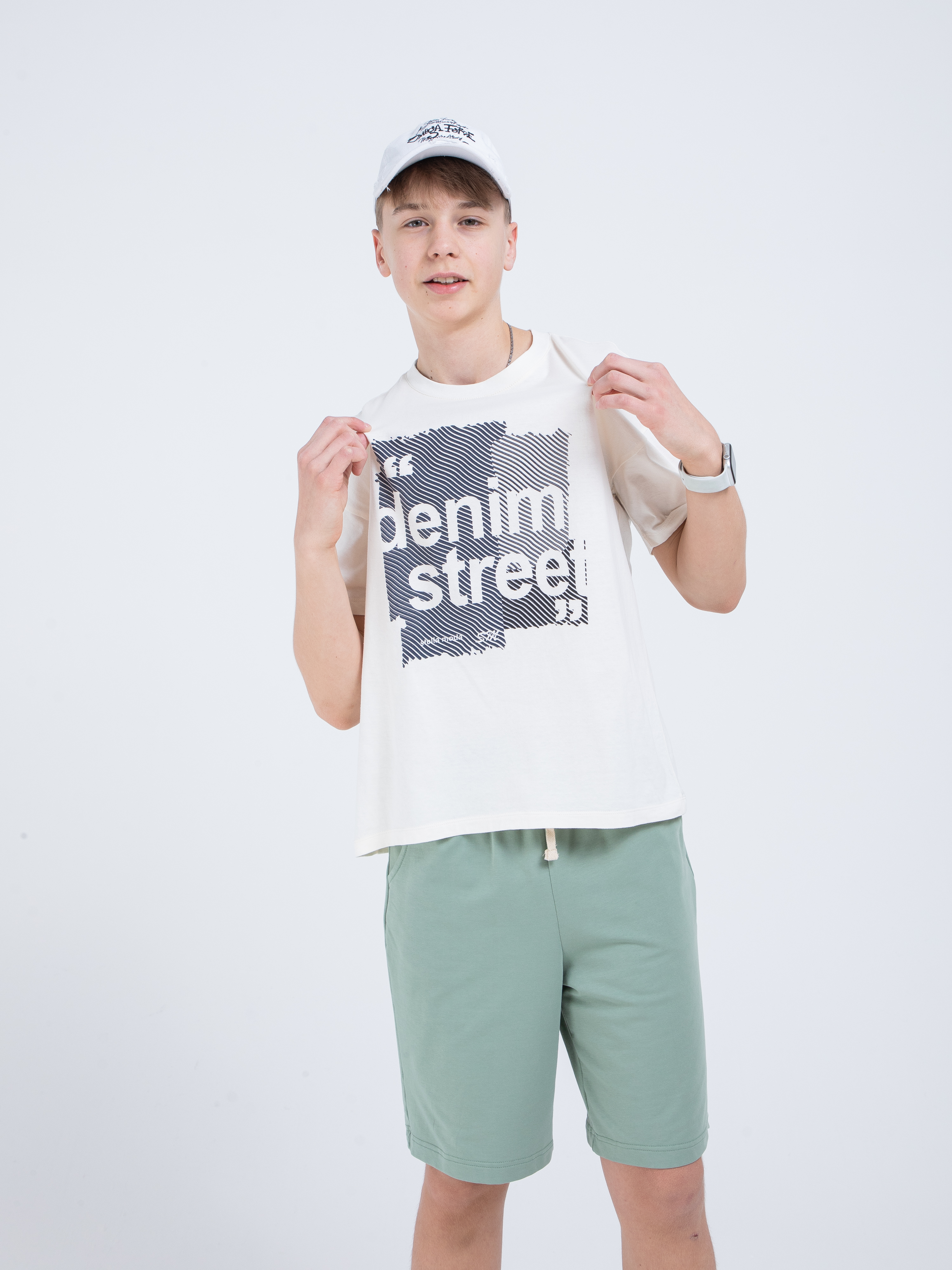 Футболка STELLA MODA 11214_молочный - фото 12