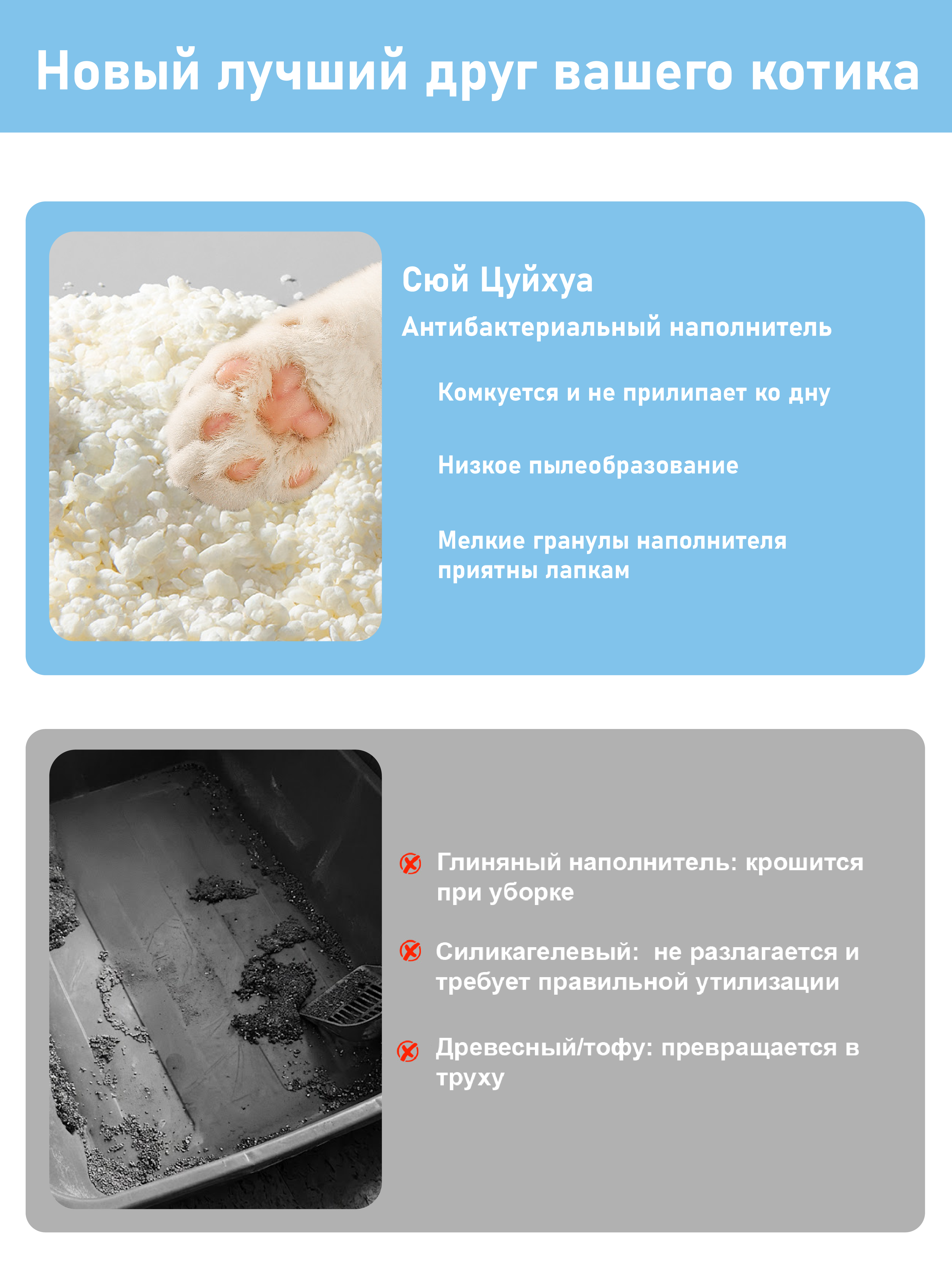 Наполнитель XCH 3.6 л 2.5 кг комкующийся - фото 3