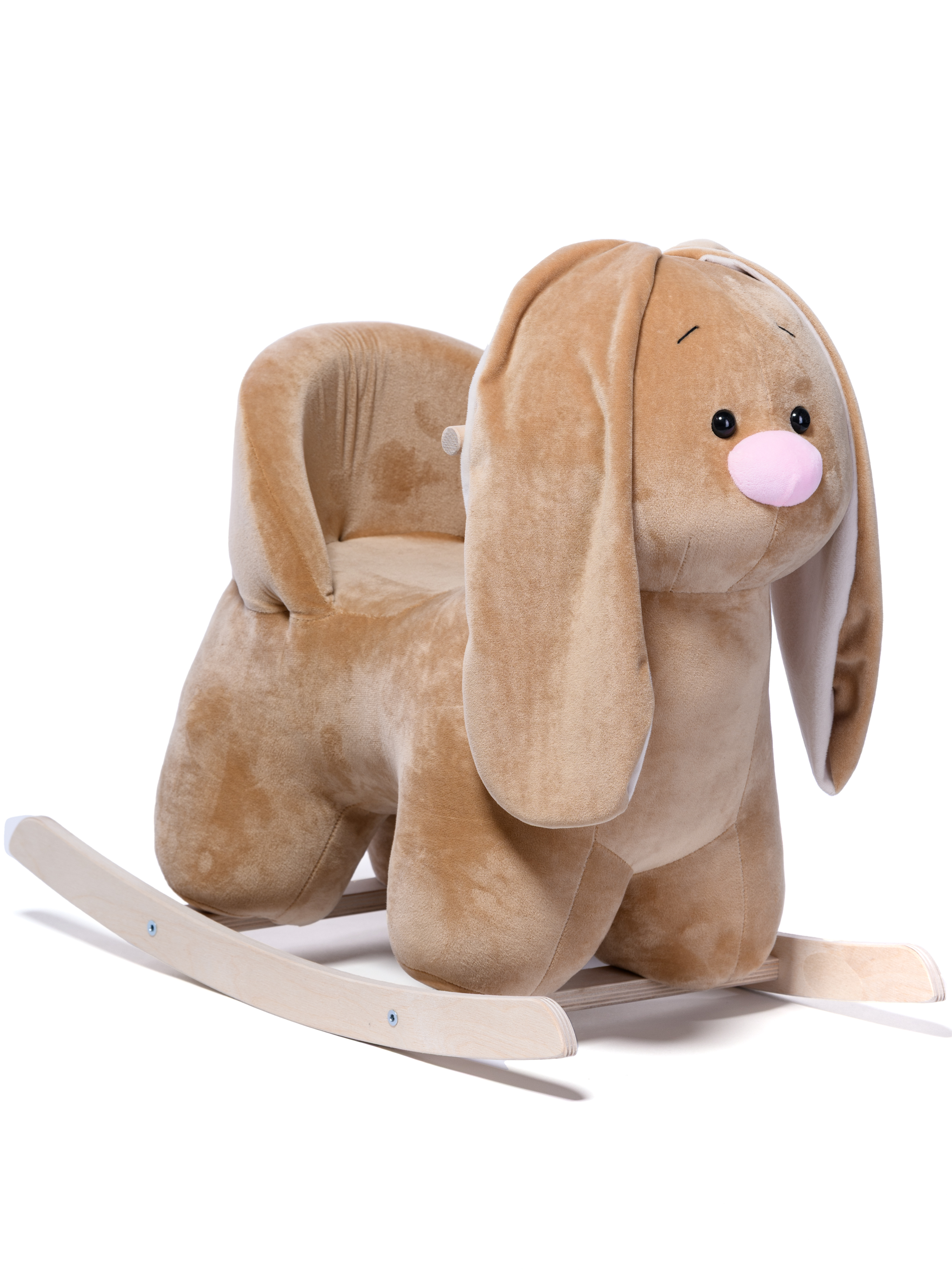 Качалка Нижегородская игрушка Заяц светлый лошадка бежевый - фото 5