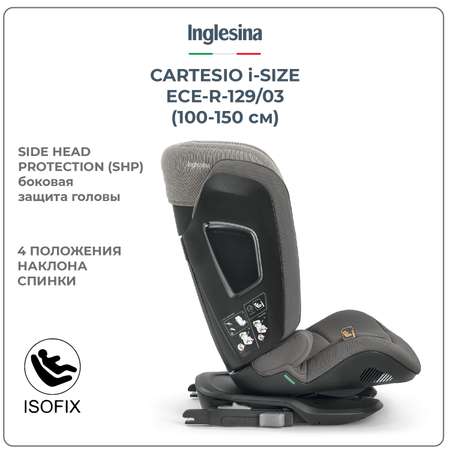 Автокресло Inglesina Cartesio Vulcan Black Isofix 2/3 (15-36 кг)