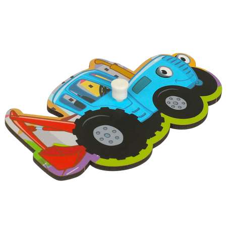 Игрушка Буратино Синий трактор деревянная 376521