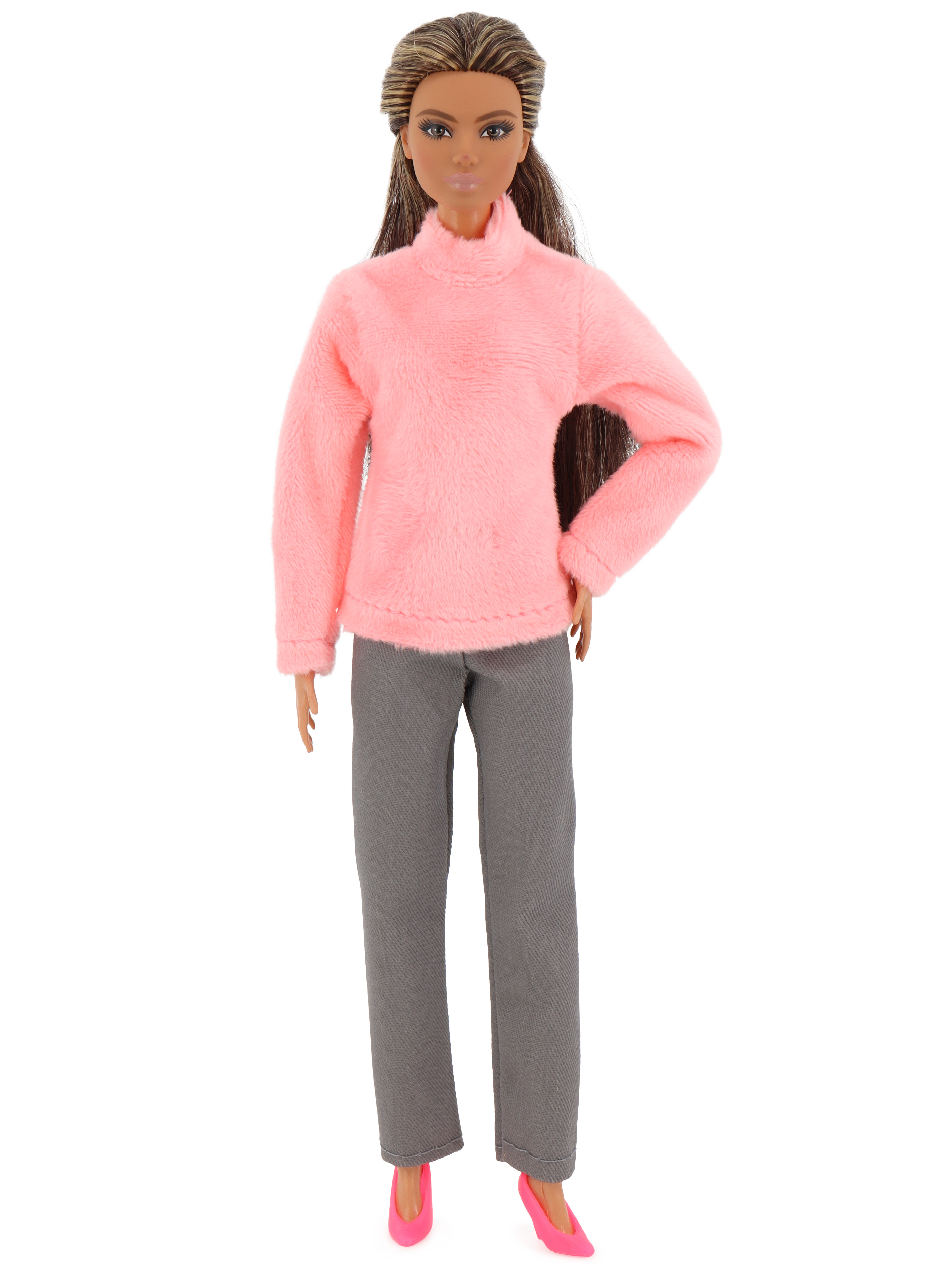 Одежда для кукол Модница 7777серый&розовый - фото 4
