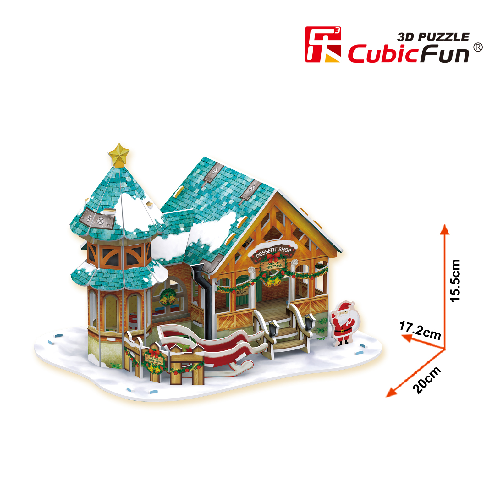 Пазл CubicFun Рождественская кондитерская 3D - фото 9