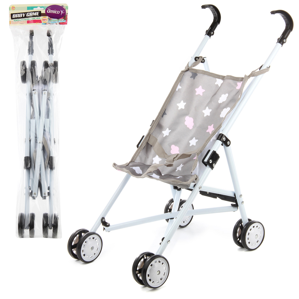 Прогулочная коляска для кукол AMICO 117809 - фото 1