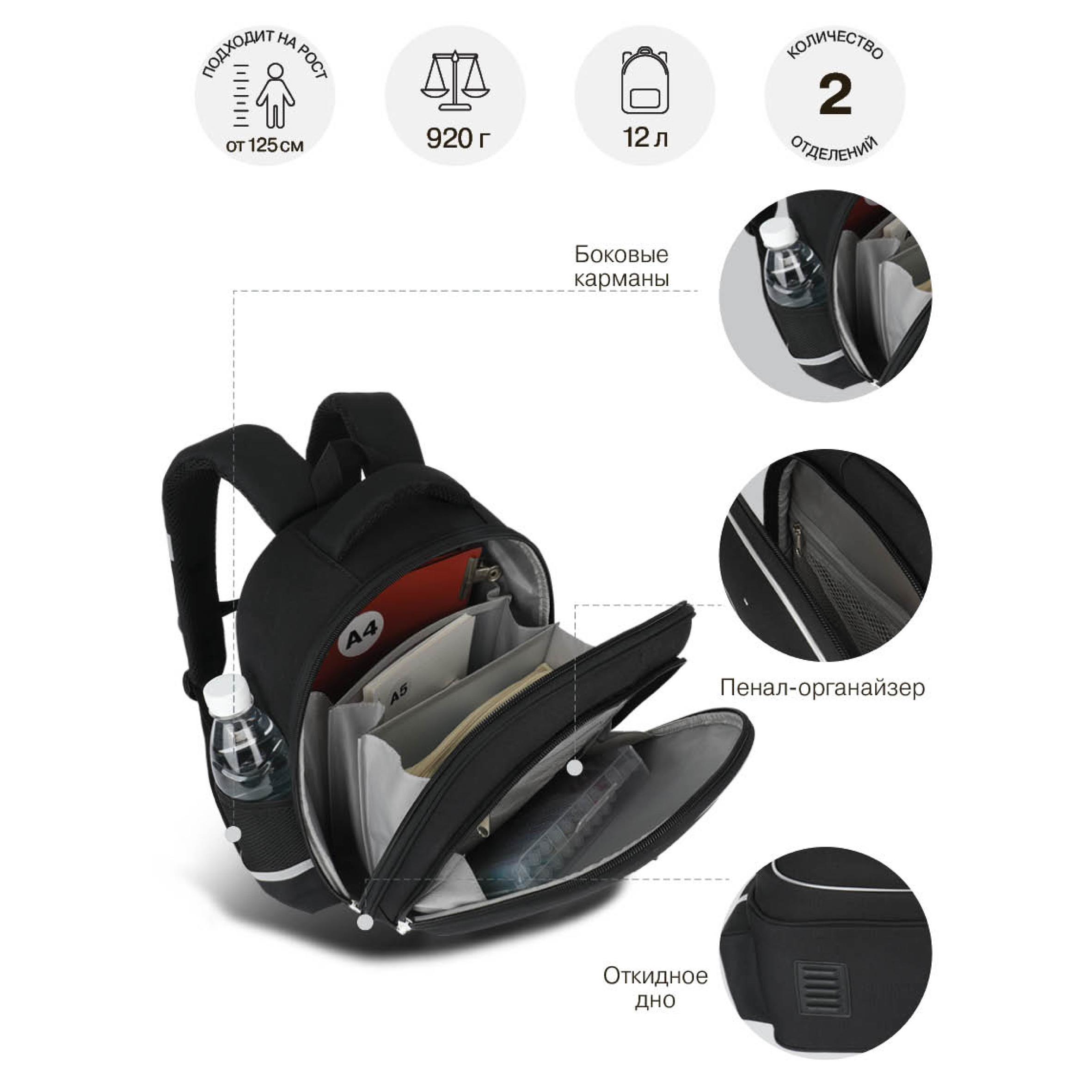 Ранец Grizzly Для девочки - фото 8