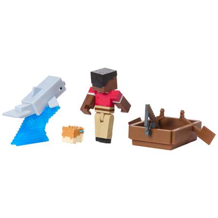 Игровой набор Minecraft Моряк Зури и Рыба