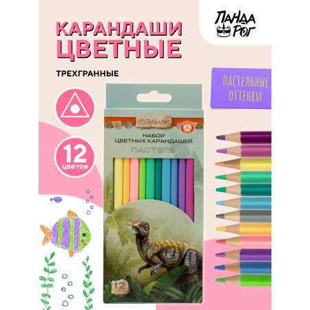 Карандаши цветные ПАНДАРОГ 12 шт.