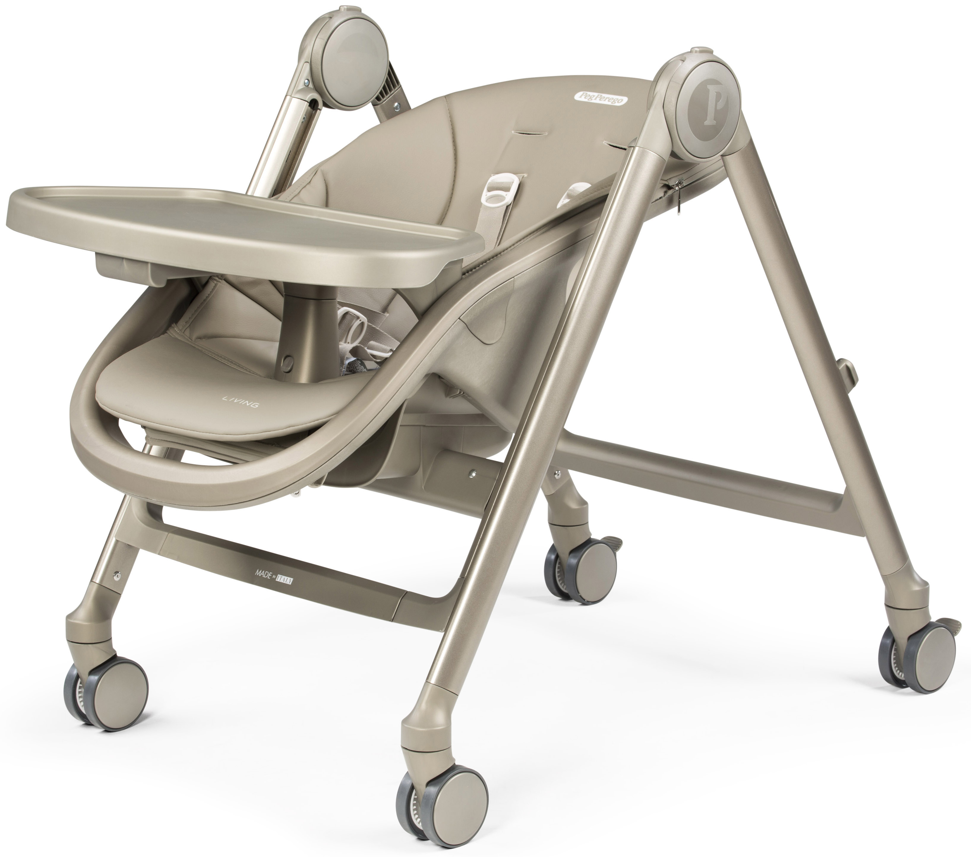 Стульчик для кормления Peg-Perego Living Space бежевый - фото 15