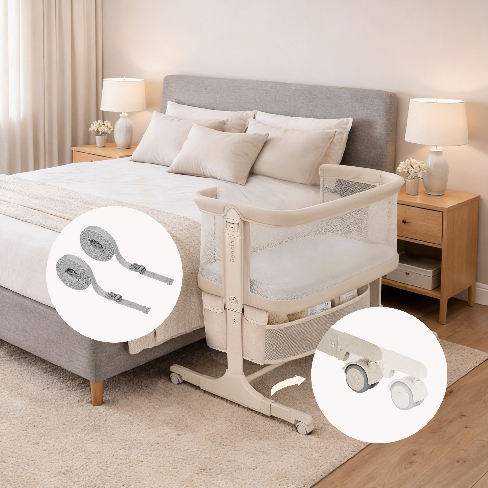 Колыбель Lionelo Jodie коричневый - фото 3