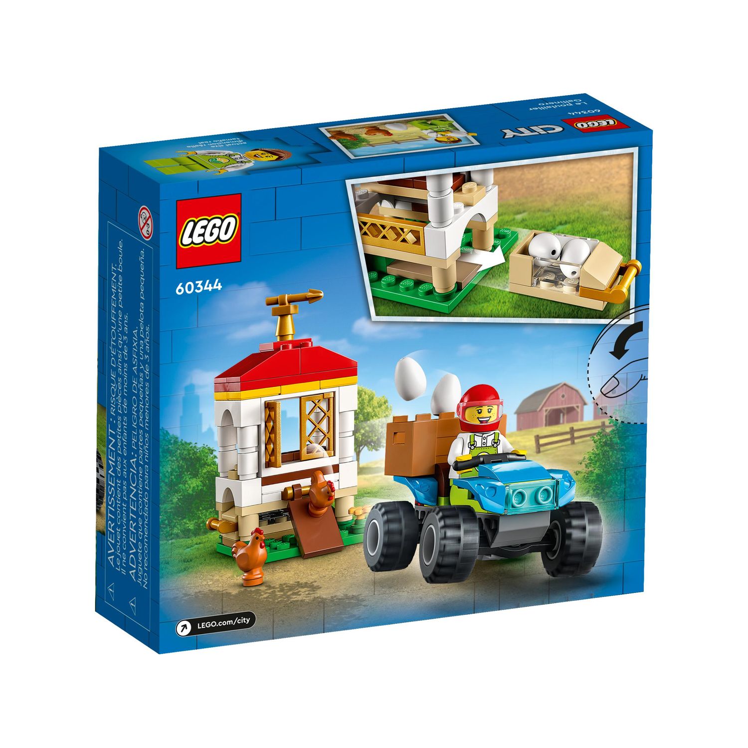 Конструктор LEGO City Chicken Henhouse 101 дет. - фото 8