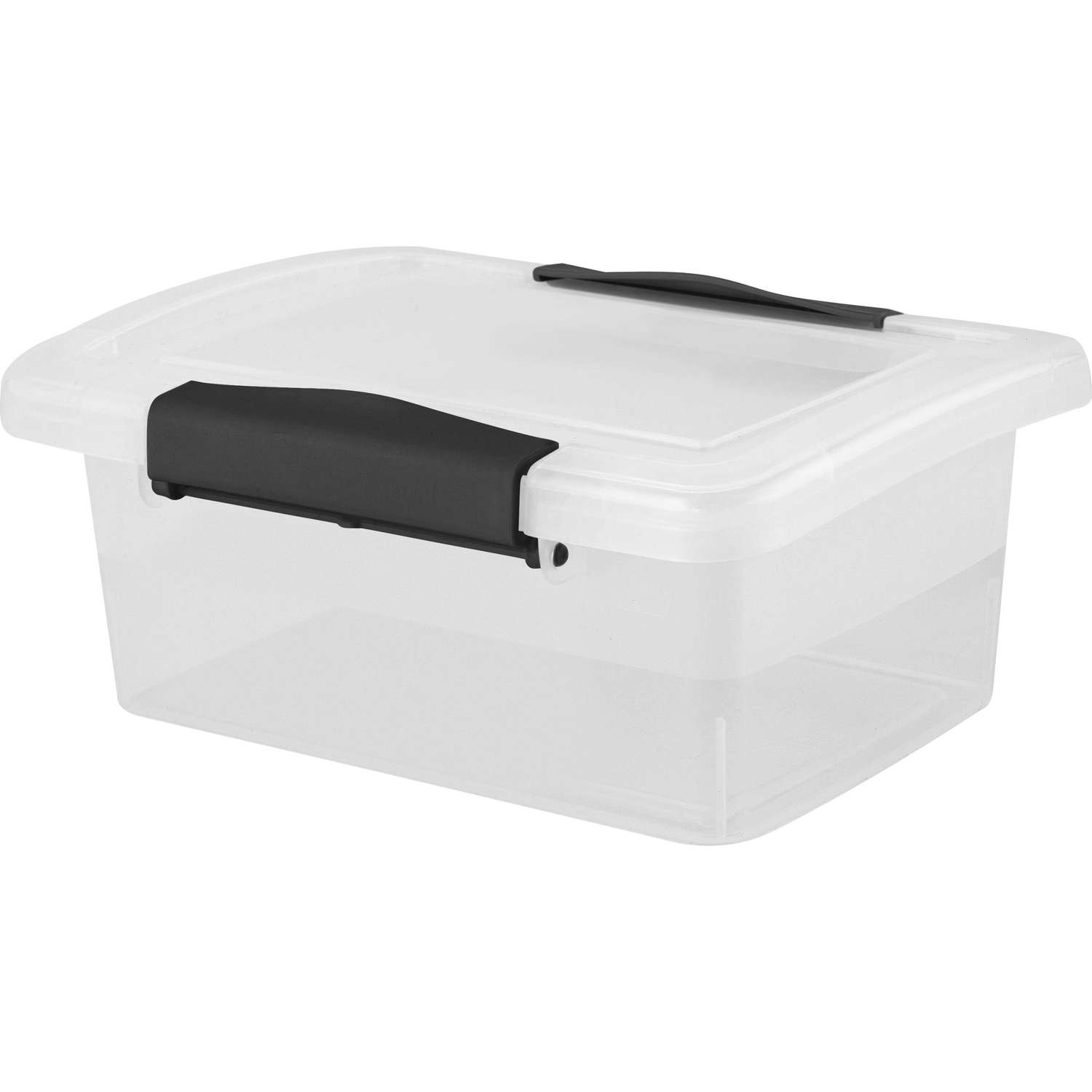 Ящик для хранения Keeplex mini пластиковый с защелками 0.85л прозрачный кристалл - фото 1