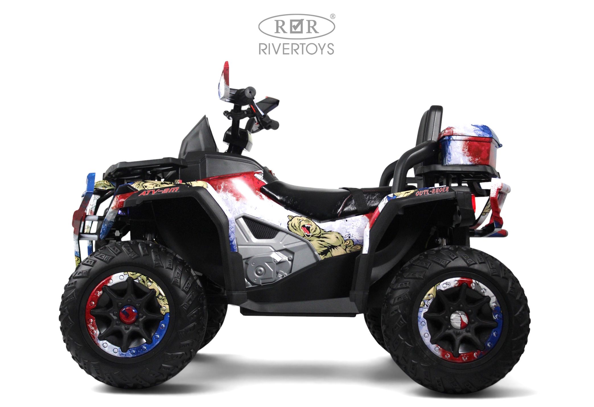 Электромобиль RIVERTOYS Z111ZZ-NEW-RUSSIAN-BEAR С пультом ДУ - фото 24
