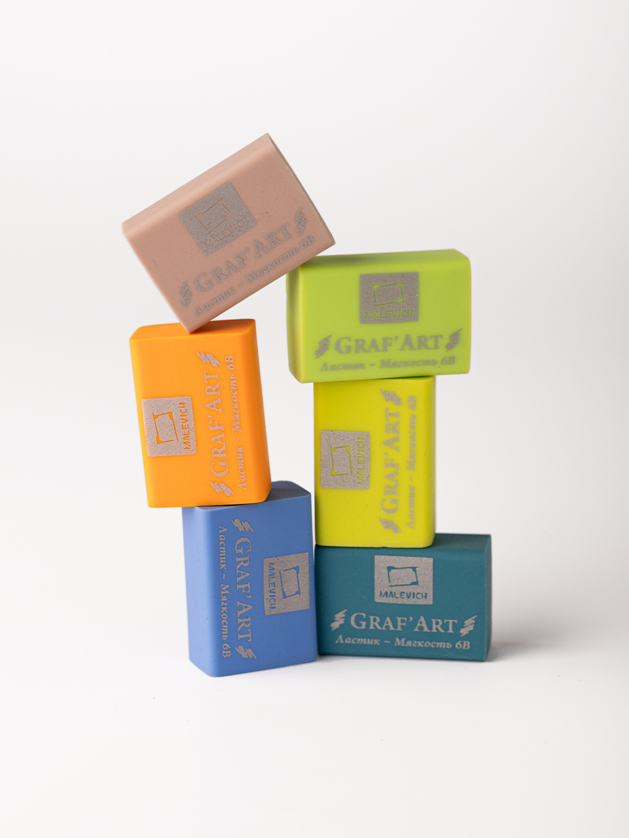 Ластик Малевичъ Зеленое яблоко 6 шт. - фото 7