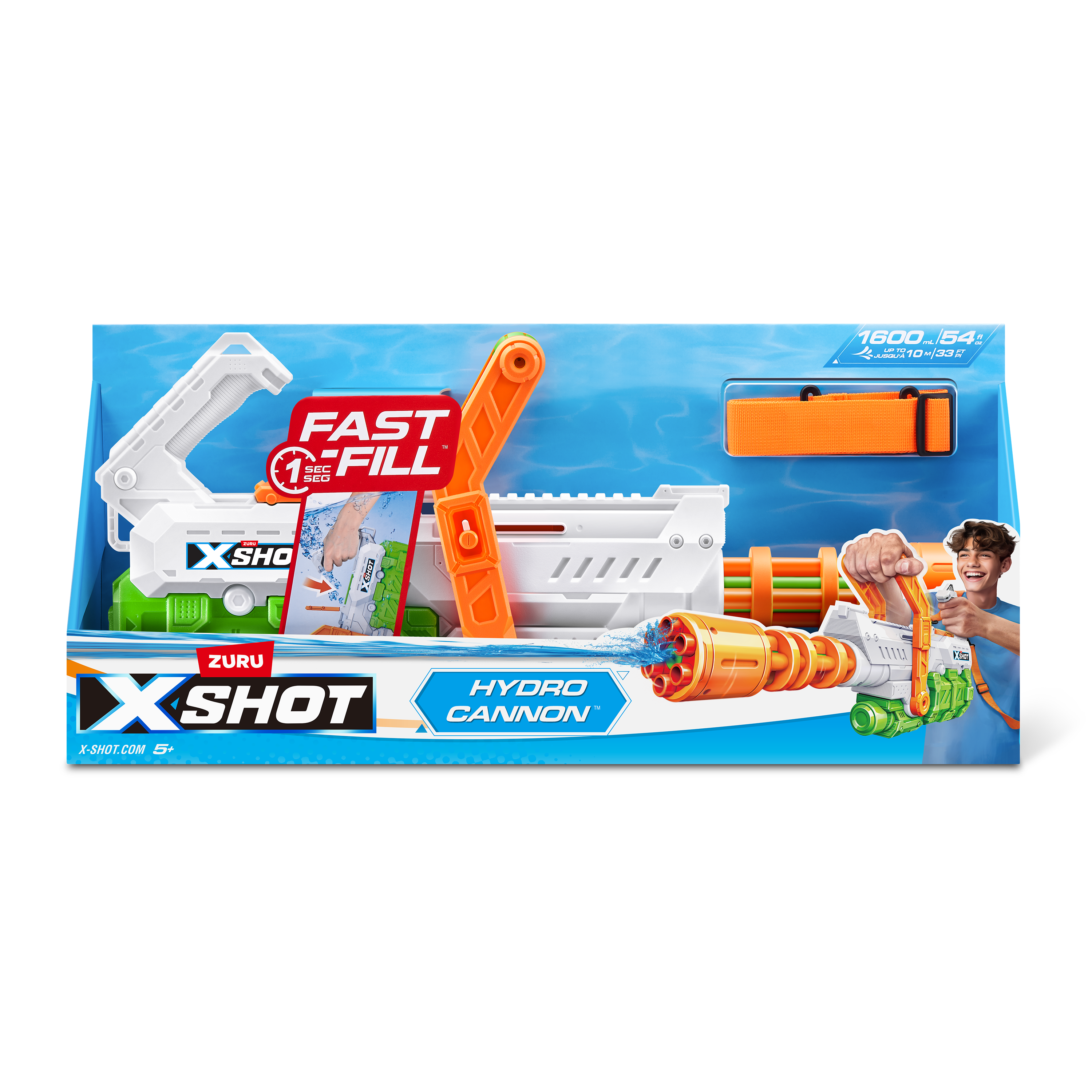 Бластер водный Zuru XSHOT  Fast Fill Hydro Cannon - фото 10