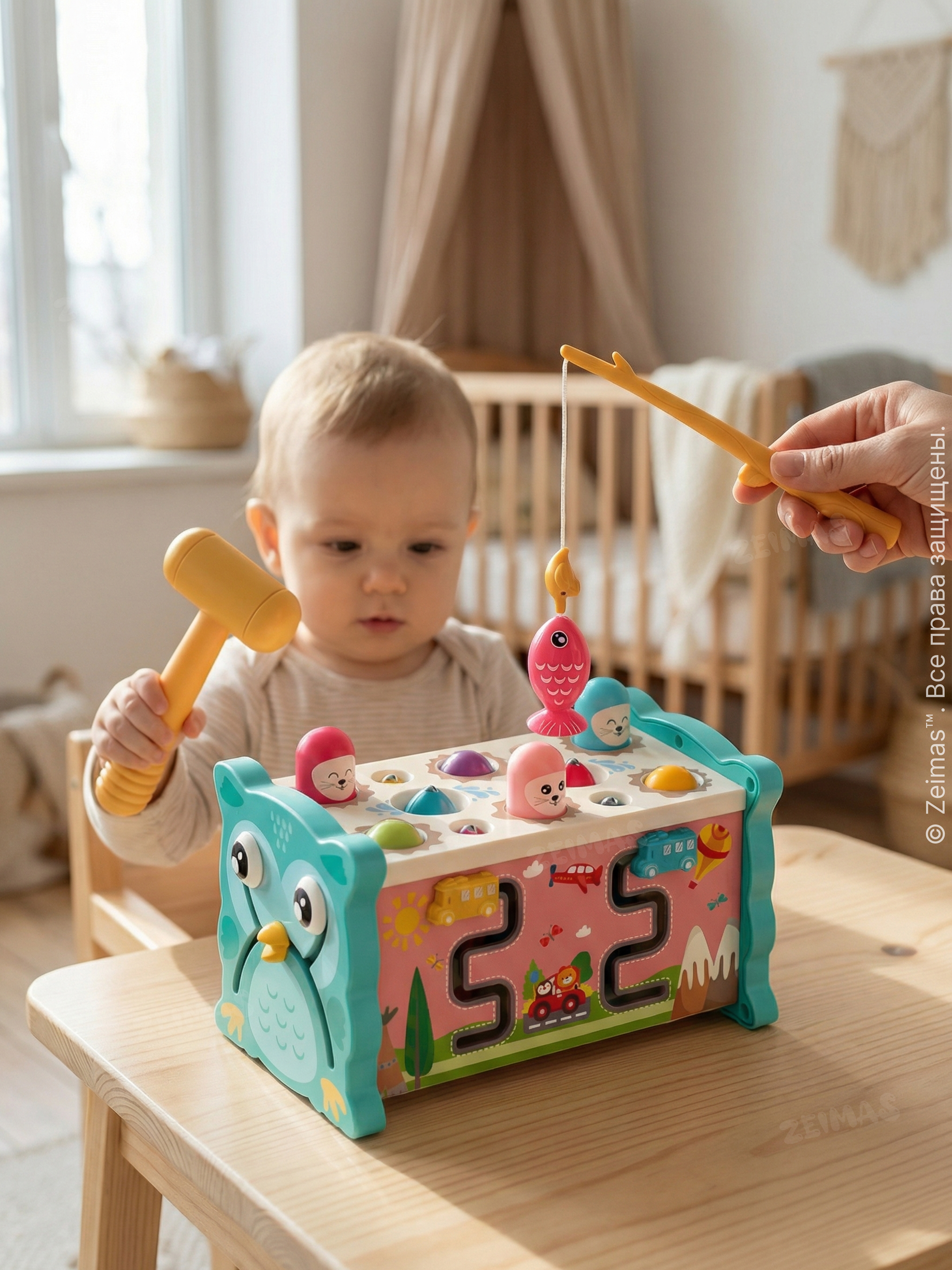 Игрушка Zeimas сортер Сортер развивающий 7в1 - фото 7