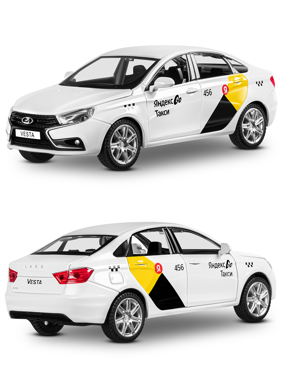 Автомобиль Яндекс GO LADA Vesta Такси озвучено Алисой 1:24 JB1251344/Яндекс GO - фото 28