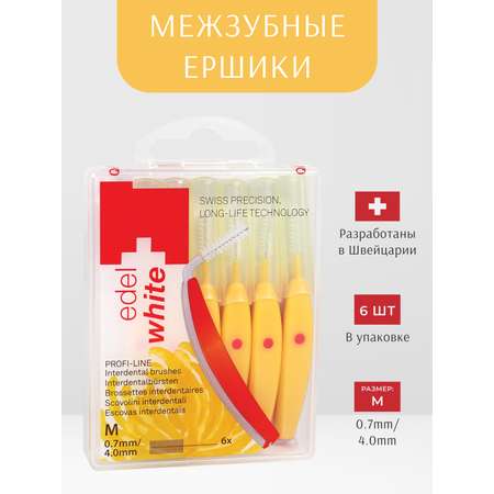 Зубная нить edel+white 6 шт.