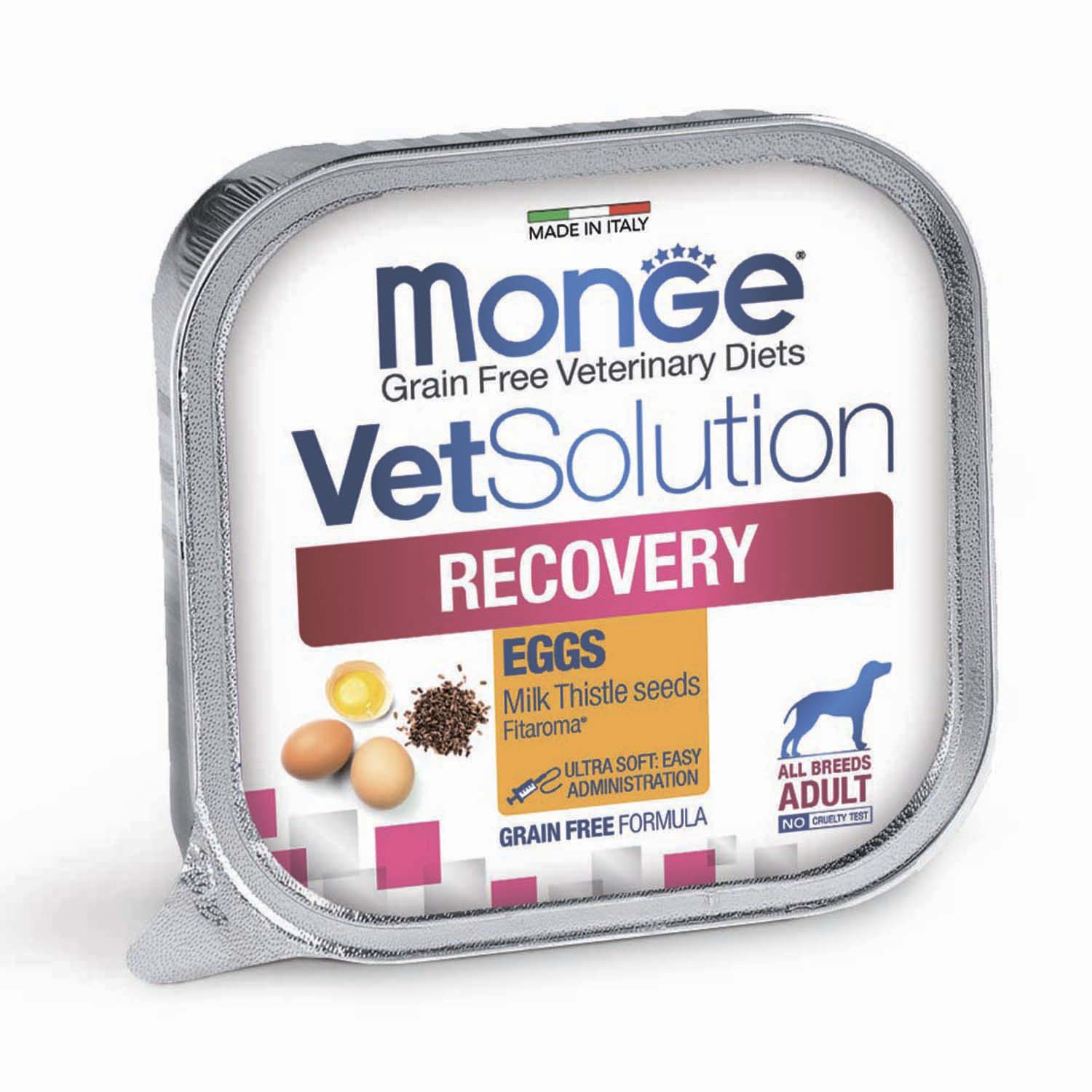 Корм для собак диетический MONGE VetSolution Dog Recovery при восстановлении питания в период выздоровления 150г - фото 1