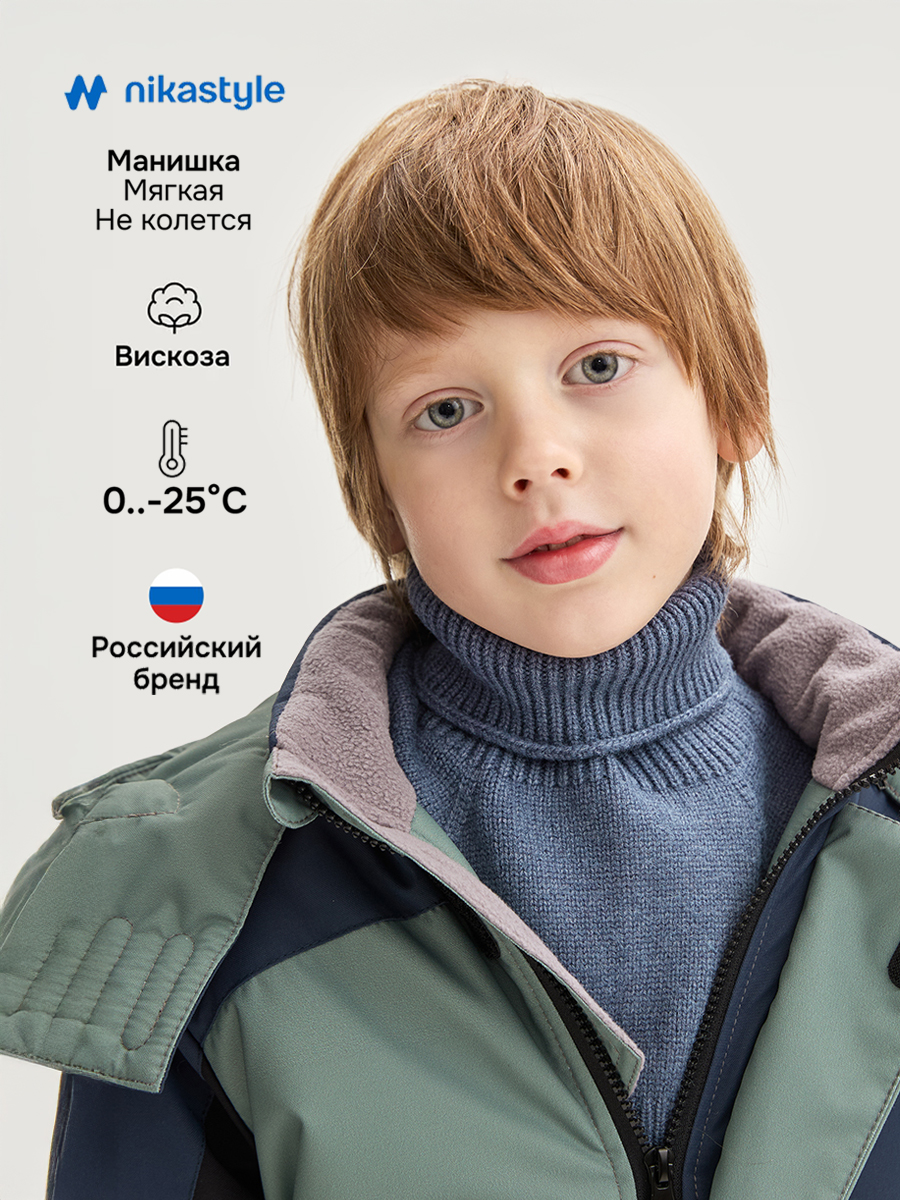 Манишка NIKASTYLE 17з17825 джинс - фото 2