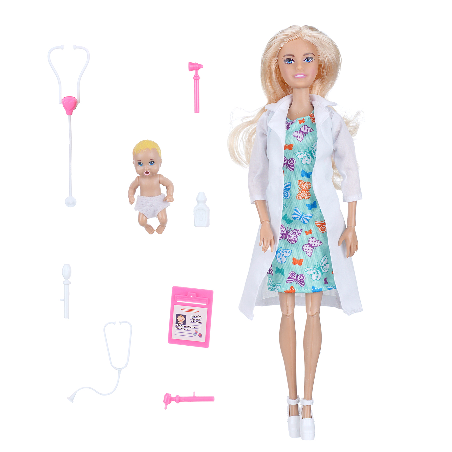 Кукла модельная Карапуз София Врач высота 29 см 411549 - фото 2