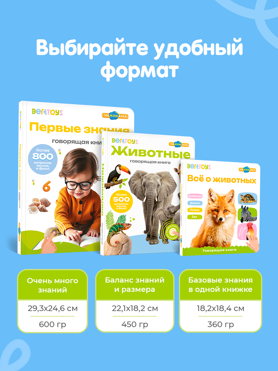 Говорящая книжка Нажималка BertToys Я и Мир Вокруг - фото 12