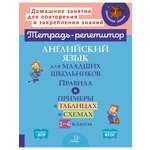 Книга ИД Литера Английский язык для младших школьников. Правила и примеры в таблицах и схемах.