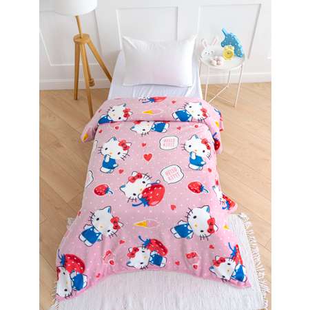 Плед детский Павлинка Аэро Софт Hello Kitty Клубнички р. 150*200