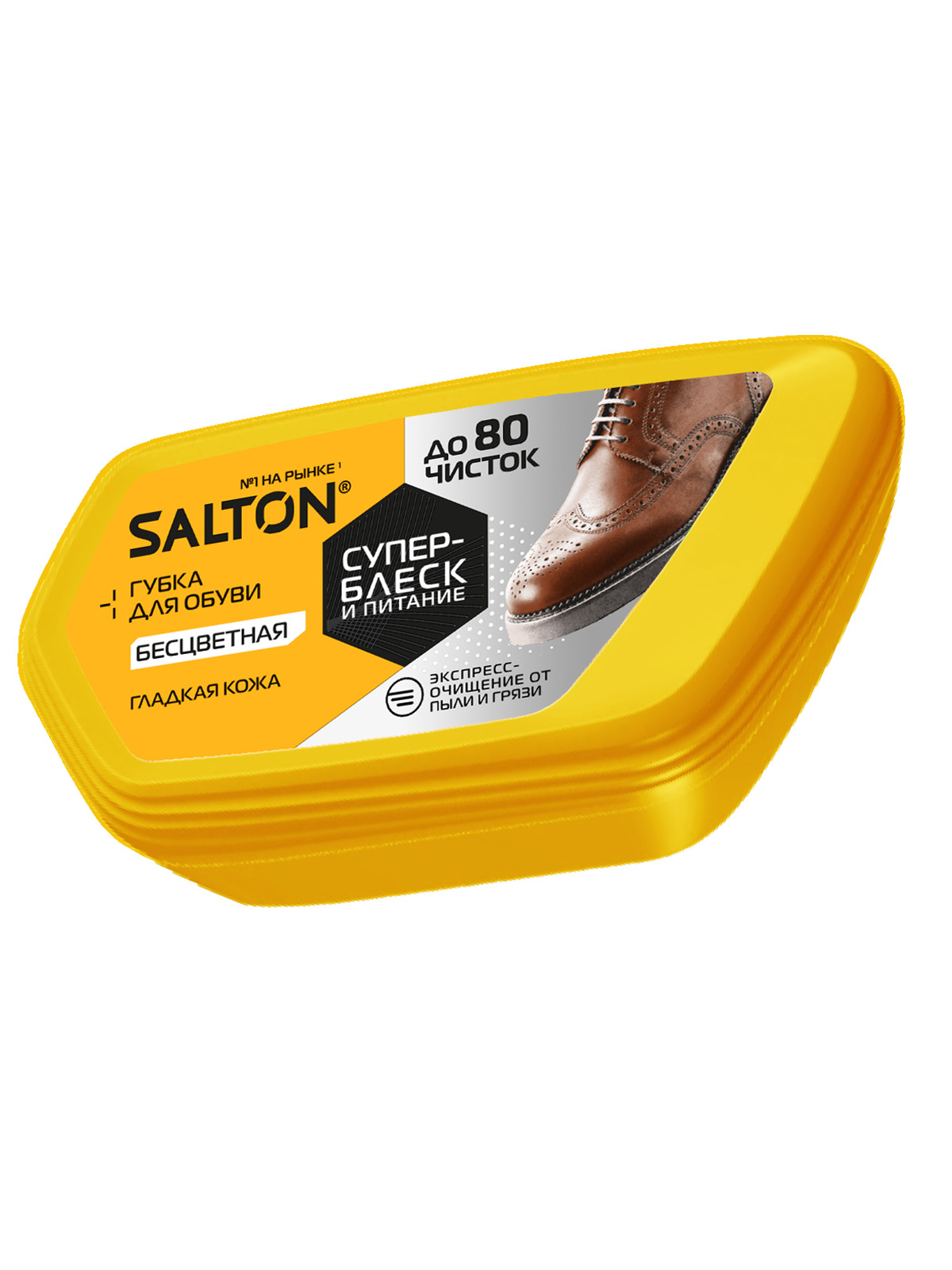 Губка для обуви Salton из гладкой кожи Бесцветный - фото 1