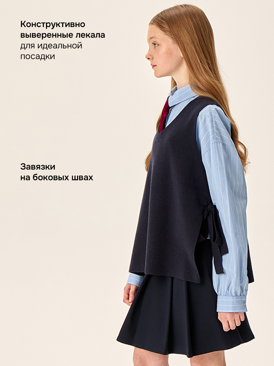 Жилет NIKASTYLE 9ш73626 синий - фото 4