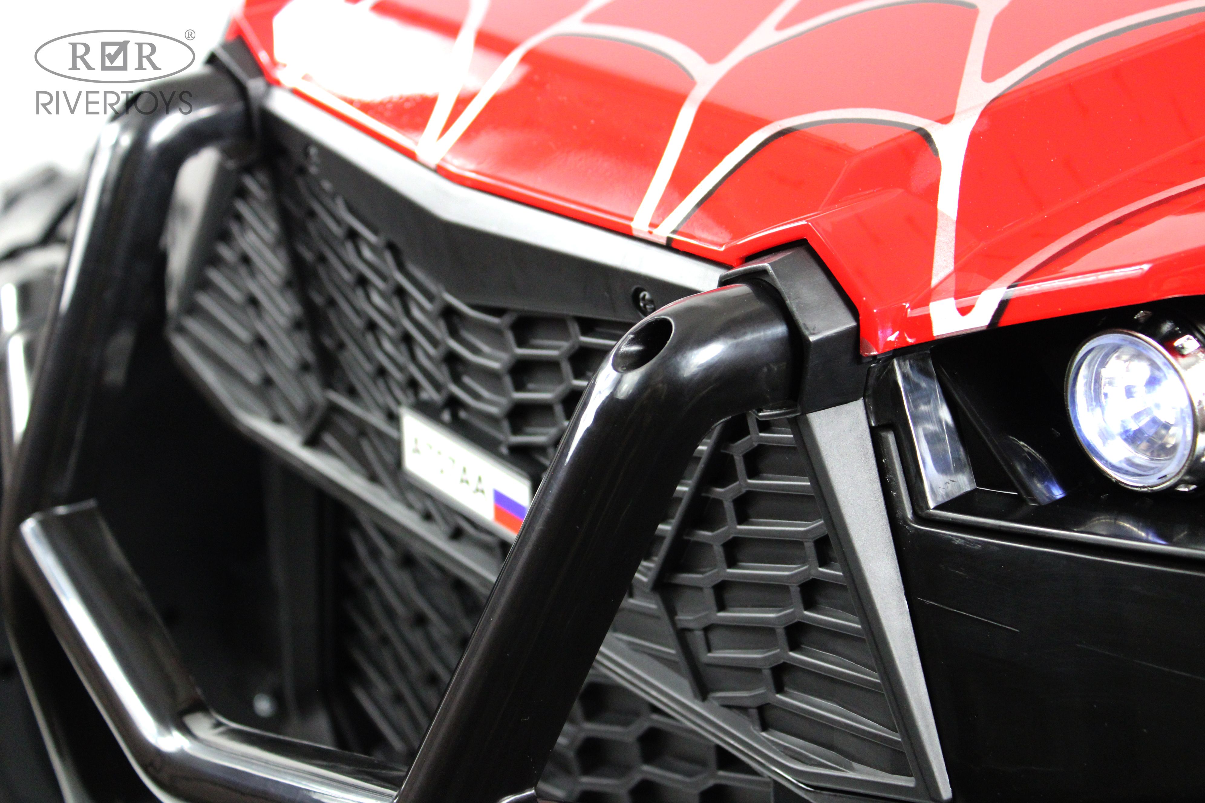 Электромобиль RIVERTOYS A707AA-LUX-NEW-RED-SPIDER С пультом ДУ - фото 16