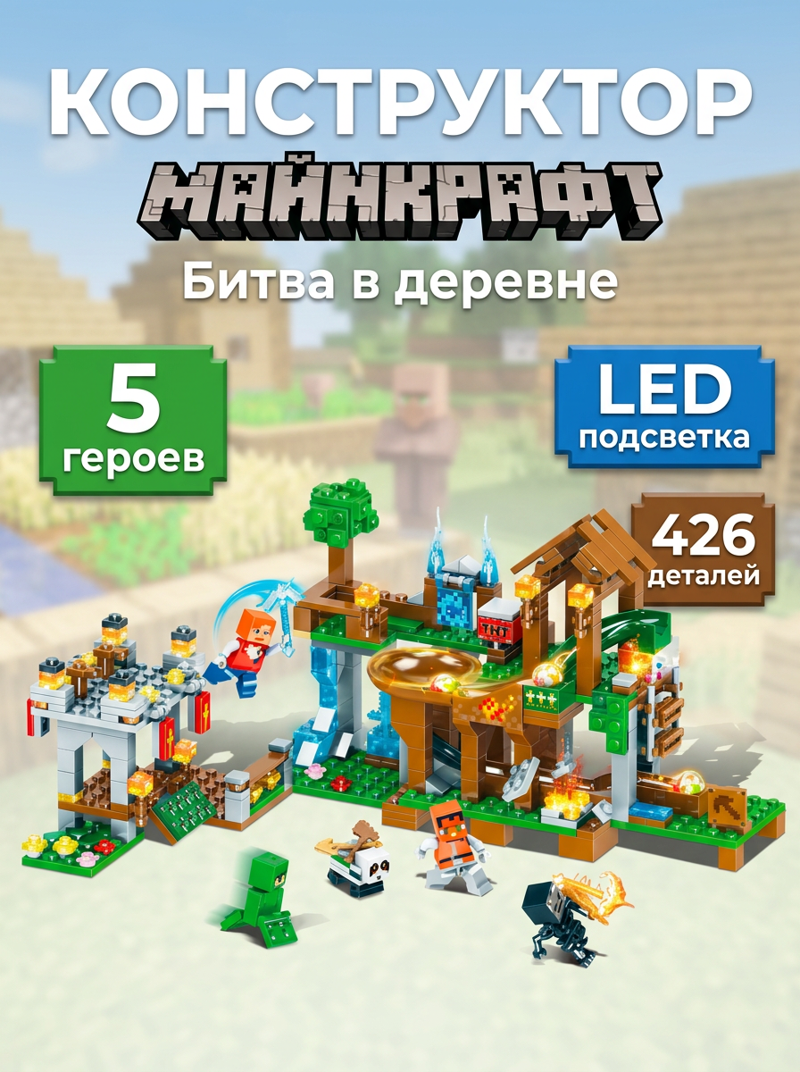 Изображение товара Конструктор BalaToys My World 426 деталей для развития творчества у мальчиков