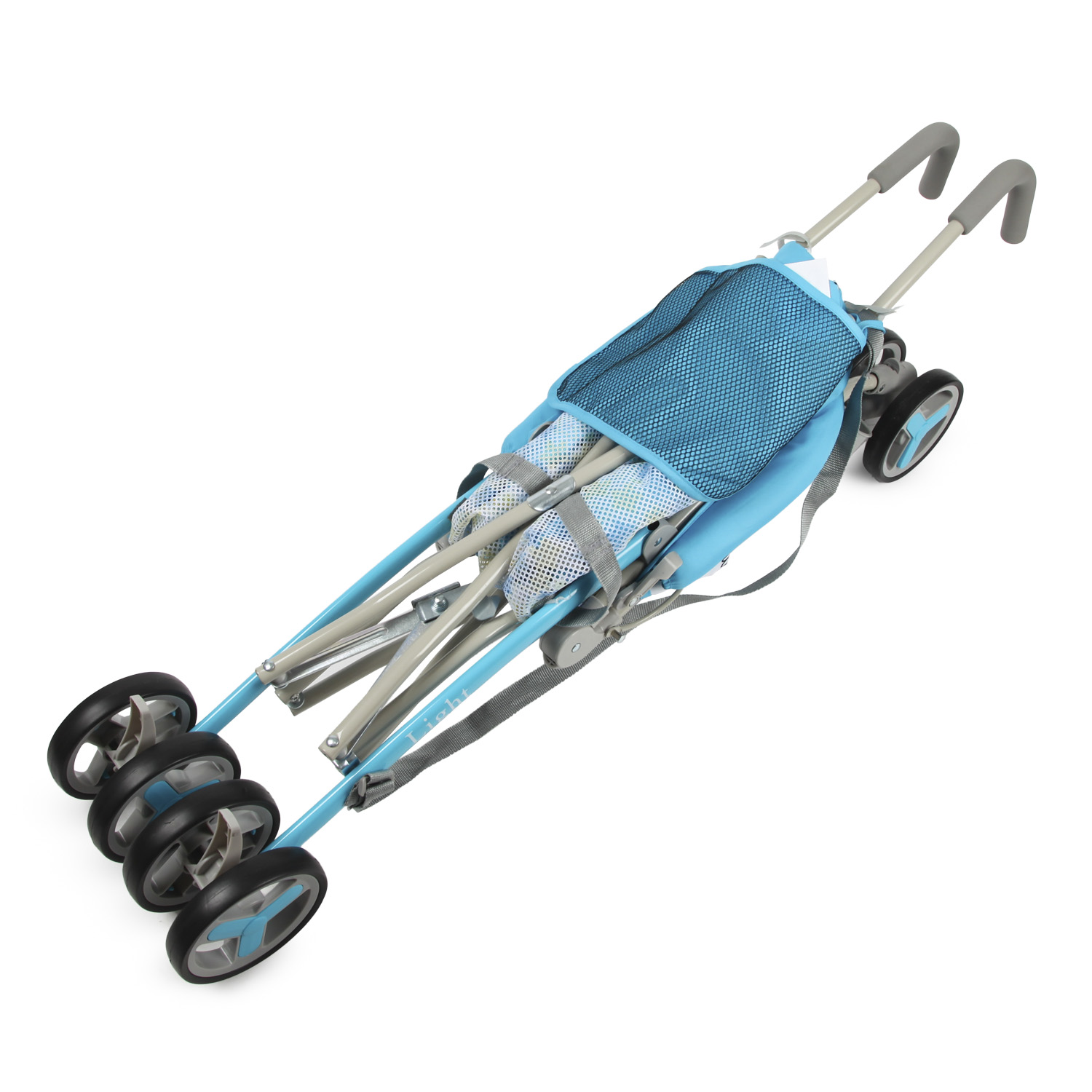 Коляска прогулочная BabyGo Light New голубой - фото 15