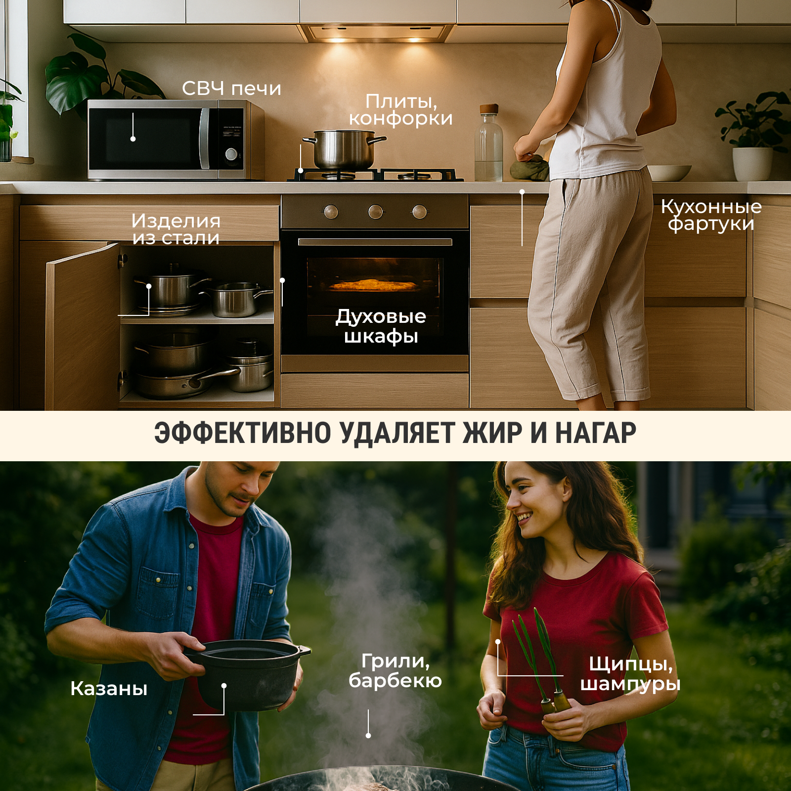 Моющее средство Sanita 1000 мл от жира 2 упак. - фото 3