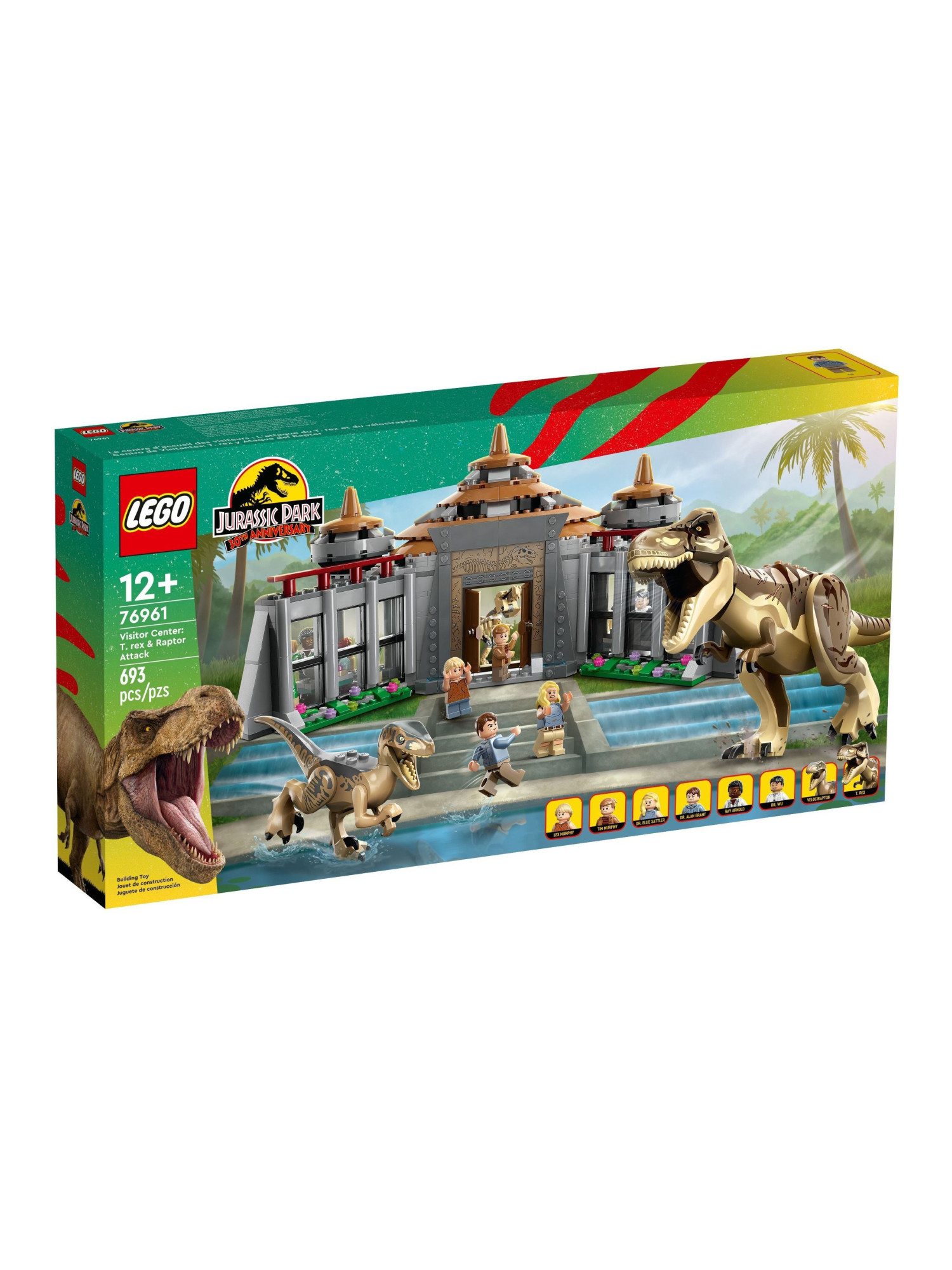 Конструктор LEGO Jurassic World Ти-рекс против Раптора 693 дет. - фото 1