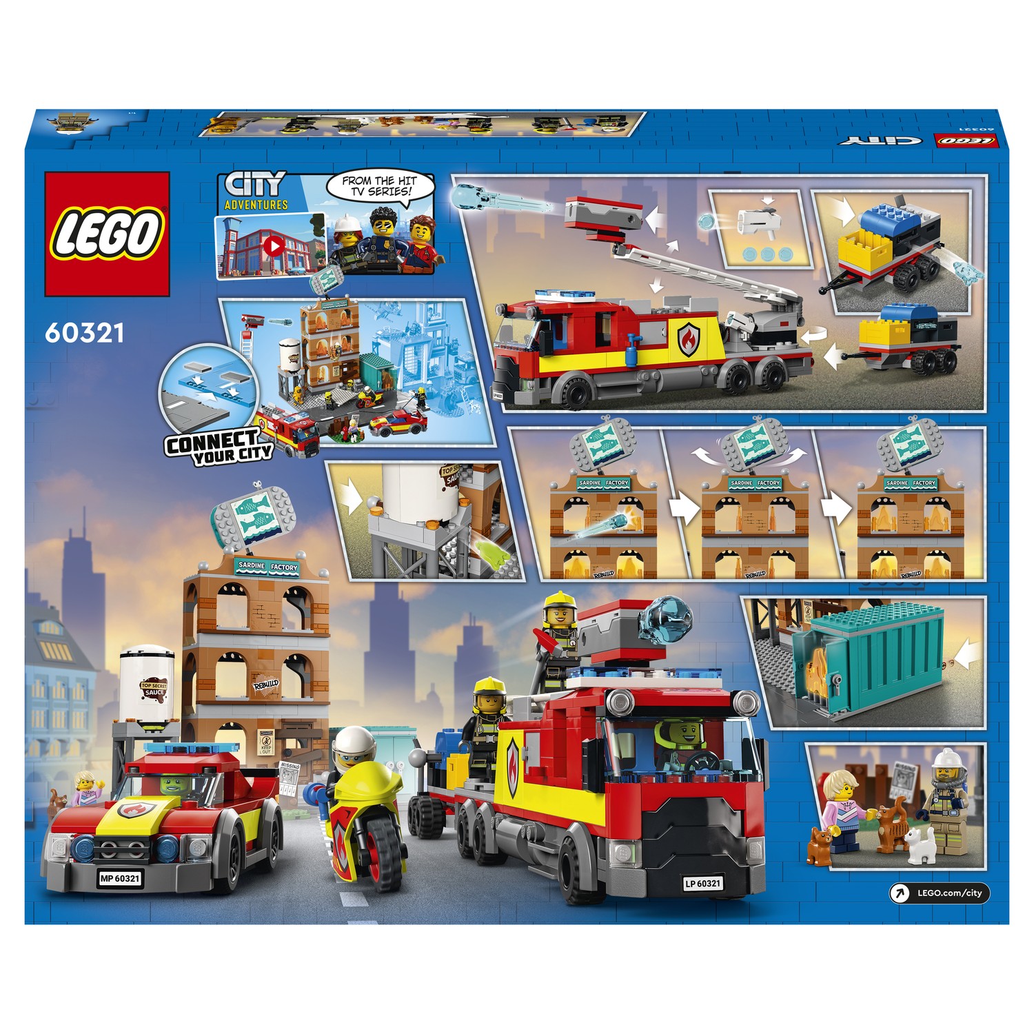 Конструктор LEGO City Fire Пожарная команда блочный - фото 3