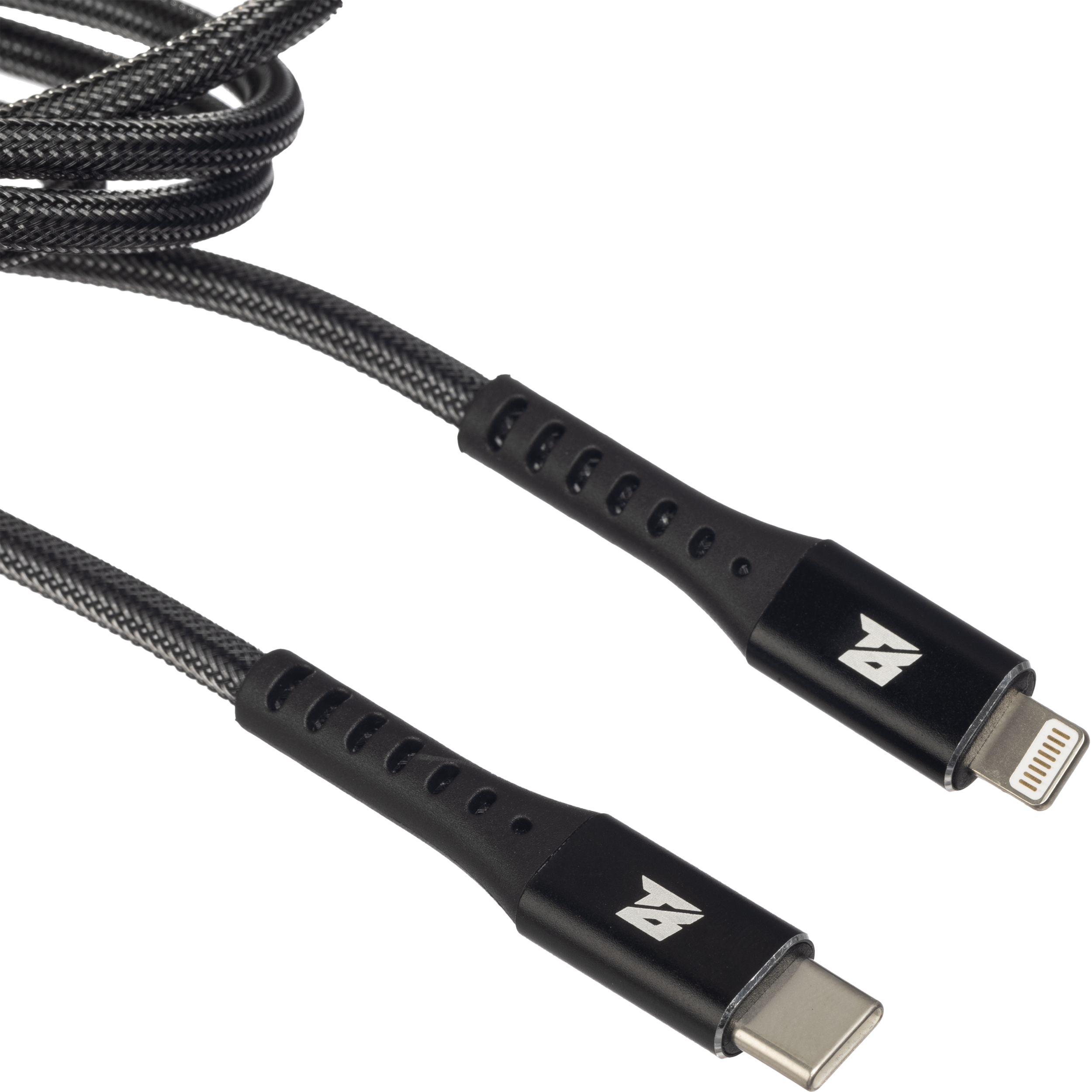 Кабель МОЩНОСТЬ, 1м, Type-C to Lightning,  нейл, черный BT-JCBL-009/U210PD - фото 7