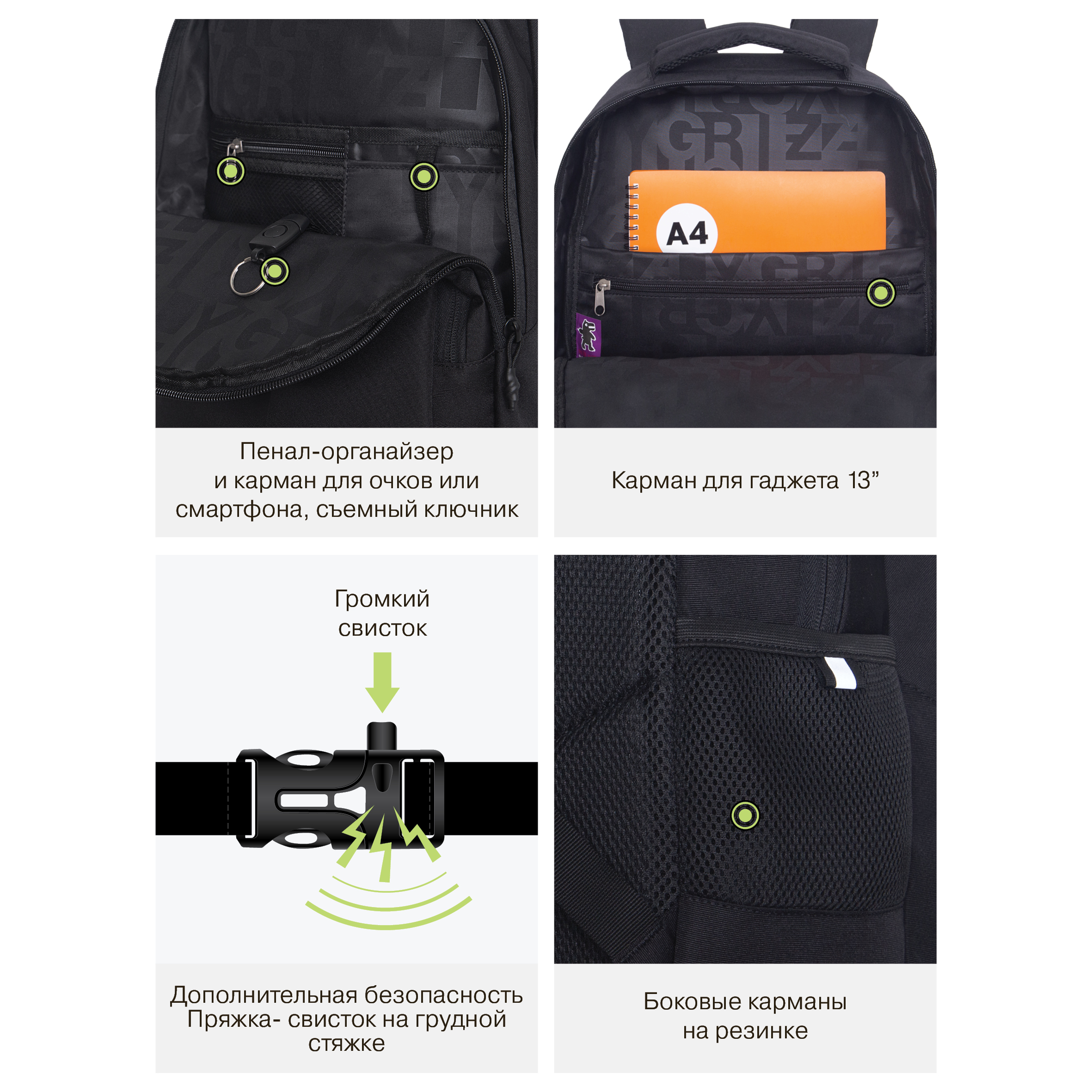 Рюкзак Grizzly для мальчика - фото 11