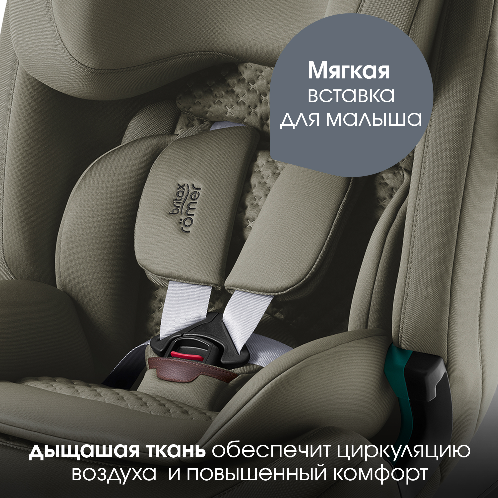 Автокресло Britax Roemer Advansafix Pro Lux Isofix 1/2/3 (9-36 кг) хаки - фото 9