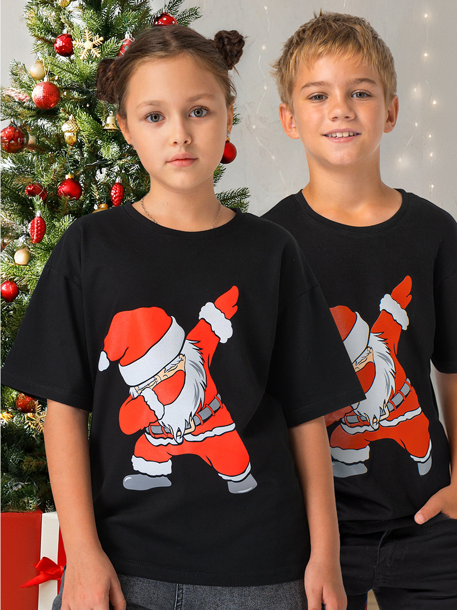 Футболка HappyFox HF0178SPPsanta.черный - фото 2